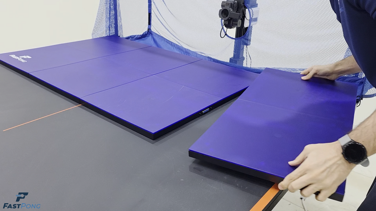 Load video: Setting up the fully integrated Fastpong tiles and robot